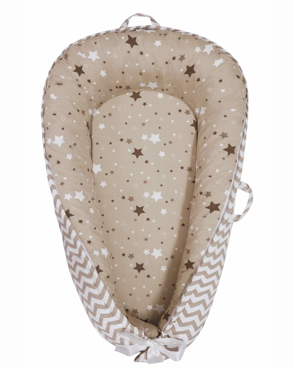 Breathable Organic Baby Nest Lounger - Lightweight & Washable Travel Essential