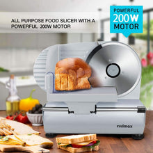 Load image into Gallery viewer, Professional Electric Deli Slicer: Adjustable Thickness for Meat, Cheese &amp; Bread