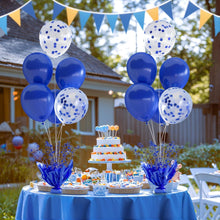 Load image into Gallery viewer, Six Royal Blue Table Balloon Centerpieces – Easy Setup for Every Festivity