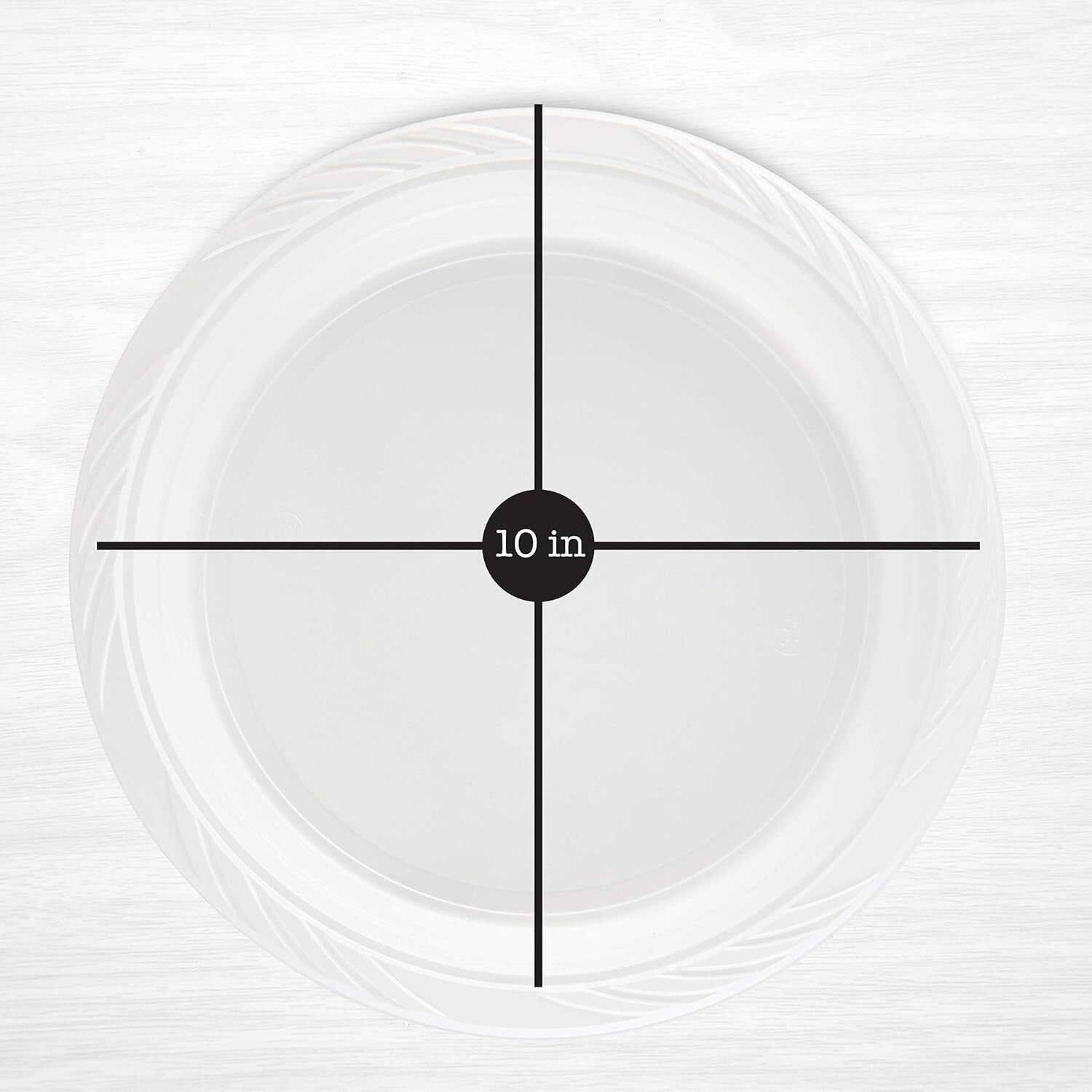 Elegant Bulk Pack of 400 Disposable 10-Inch Plastic Plates for All Occasions