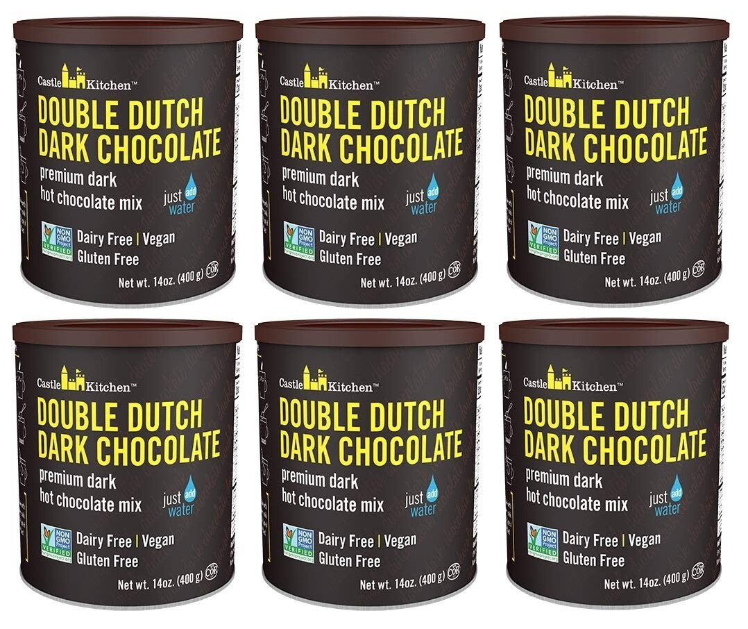 Double Dutch Vegan Hot Cocoa - All-Natural, Allergy-Friendly - 14 oz (6 Count)