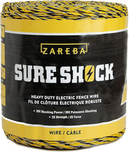Load image into Gallery viewer, 1,320 Feet Yellow Electric Fence Polywire - Easy Install for Temporary Fencing