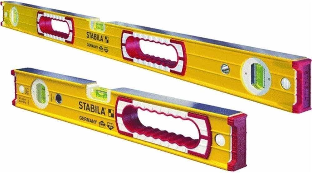 Lightweight Aluminum Level Set - 48-Inch & 16-Inch with Rubber Grip in Yellow