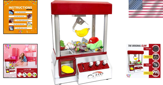 Classic Electric Claw Machine Game - Nostalgic Candy Prize Dispenser with Sound
