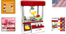 Load image into Gallery viewer, Classic Electric Claw Machine Game - Nostalgic Candy Prize Dispenser with Sound