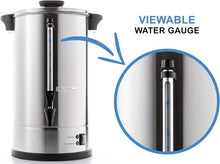 Load image into Gallery viewer, Heavy-Duty 50-Cup Stainless Steel Coffee Maker with Automatic Shut-Off Feature