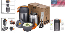 Load image into Gallery viewer, Durable Insulated Soup Jars - Lightweight, Scratch-Resistant Food Storage Duo