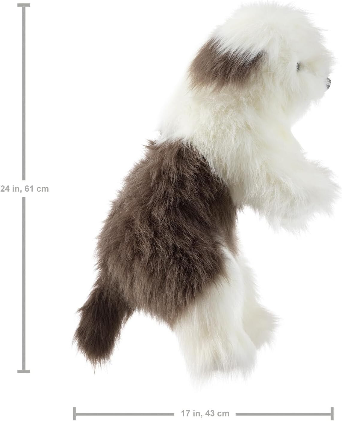 Delightful 22” Sheepdog Hand Puppet - Engage Toddlers and Children in Role Play