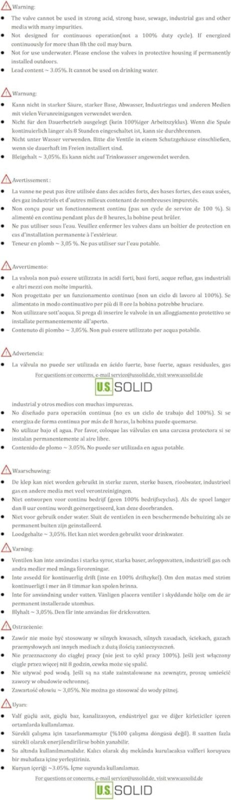 Durable 1/2" Brass Electric Solenoid Valve - Instant Open/Close Action 24VAC