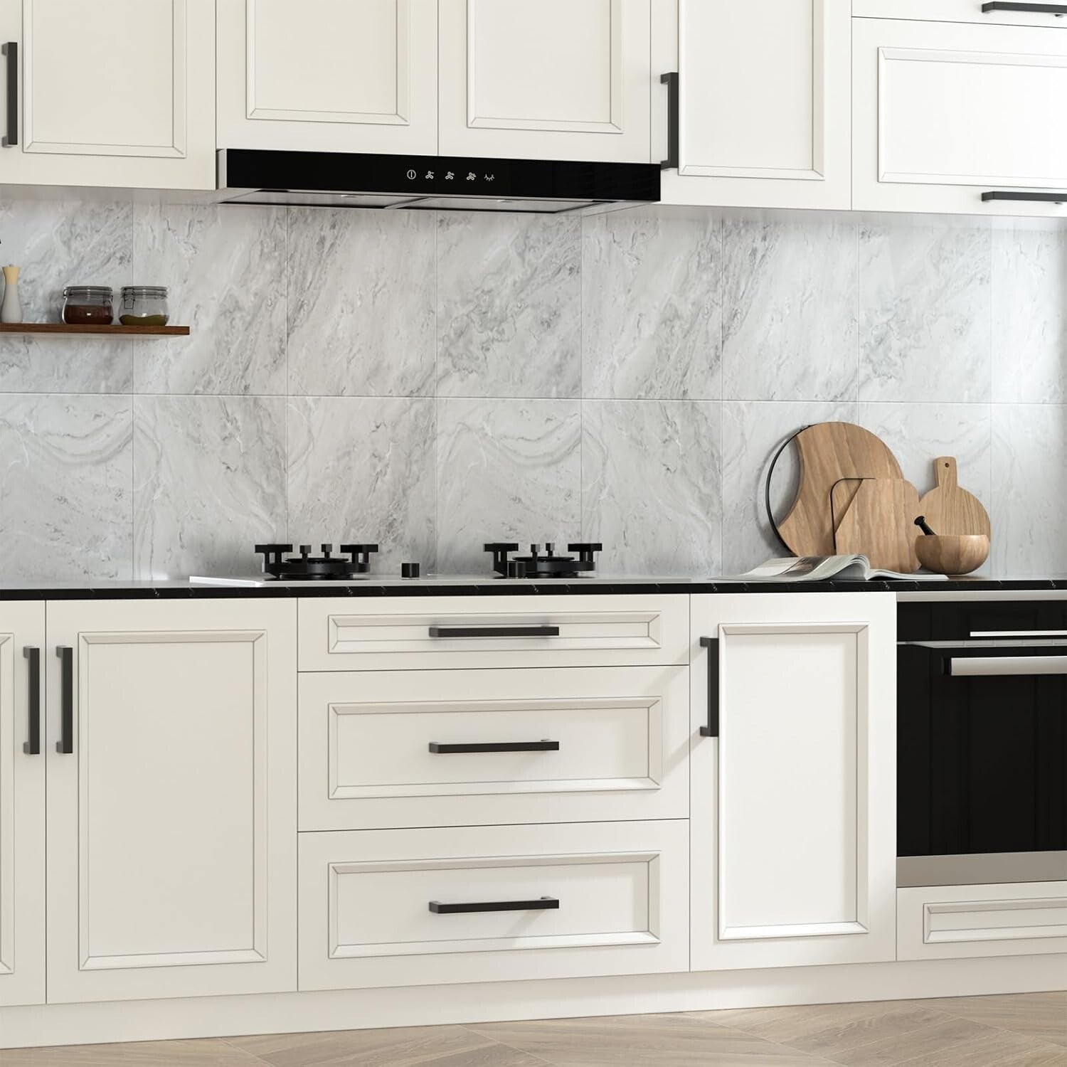 Premium 30-Pack 5in Black Drawer Pulls – Ideal for Kitchen and Bathroom Cabinets