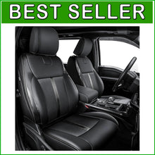 Load image into Gallery viewer, Premium Black Leather Seat Covers for 2021-2025 F150 STX &amp; 2023-2025 F250 Crew