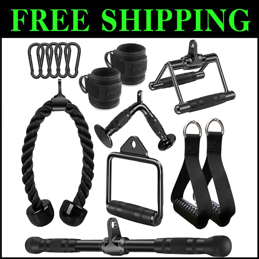 Multi-Functional Solid Steel Gym Attachments - Strengthen Your Training Routine