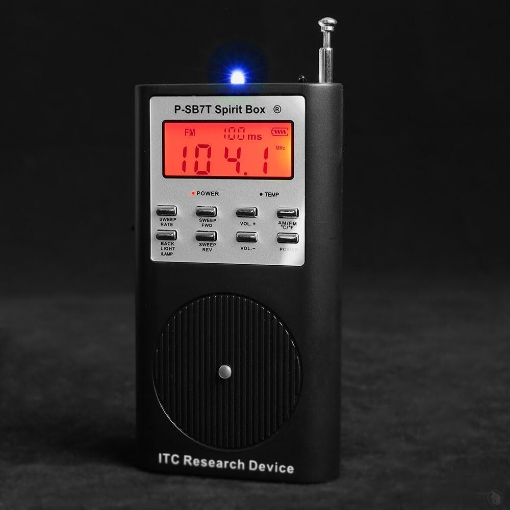 P- Spirit Box for Ghost Communication - Enhanced Sweeps & Built-in Flashlight