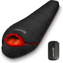 Load image into Gallery viewer, Ultimate Mummy Sleeping Bag: 15-45℉ Cold Weather Gear for Outdoor Adventures
