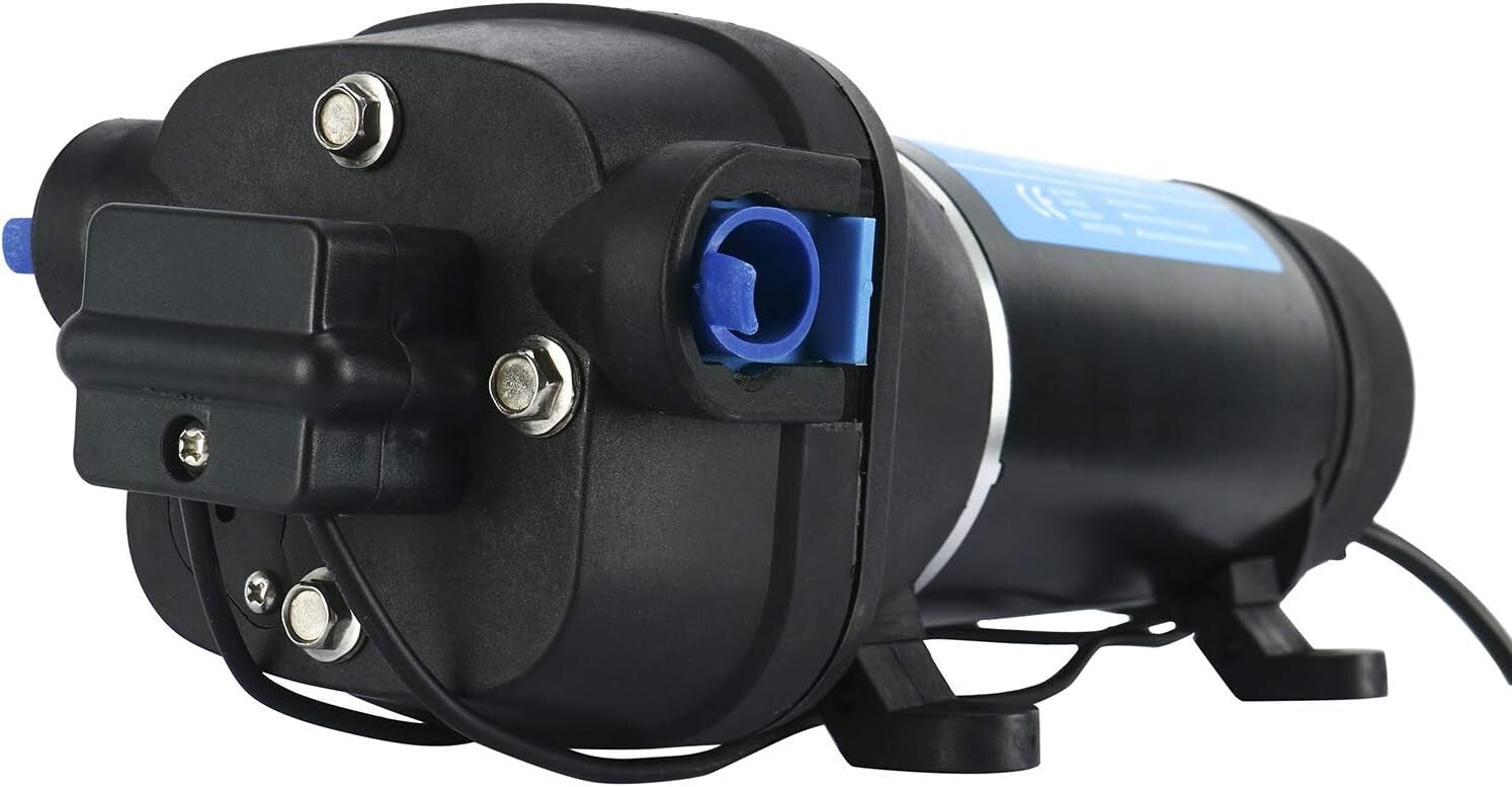 40 PSI Self-Priming Water Diaphragm Pump – Perfect for Boats and Campers