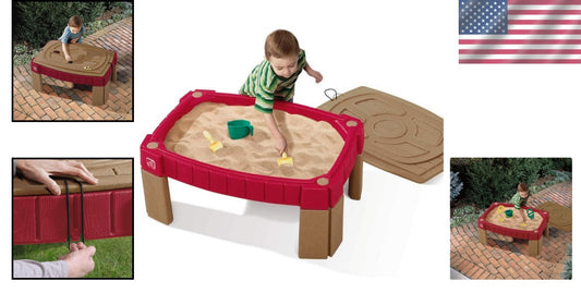 Durable Sensory Play Sand Table for Kids - Race Track & 5 Accessories Included