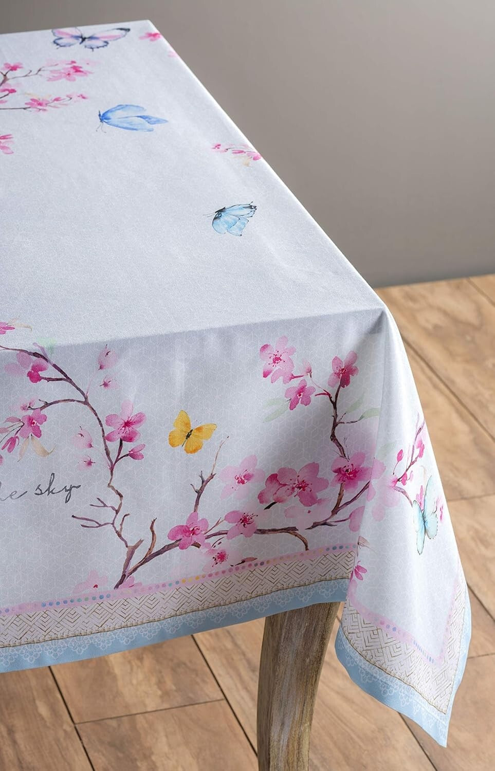 Durable Watercolor Design Tablecloth - Cotton 108" x 60" for Weddings & Parties