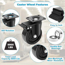 Load image into Gallery viewer, Premium 5-Inch Heavy Duty Casters with Lock - Ideal for Equipment &amp; Machinery