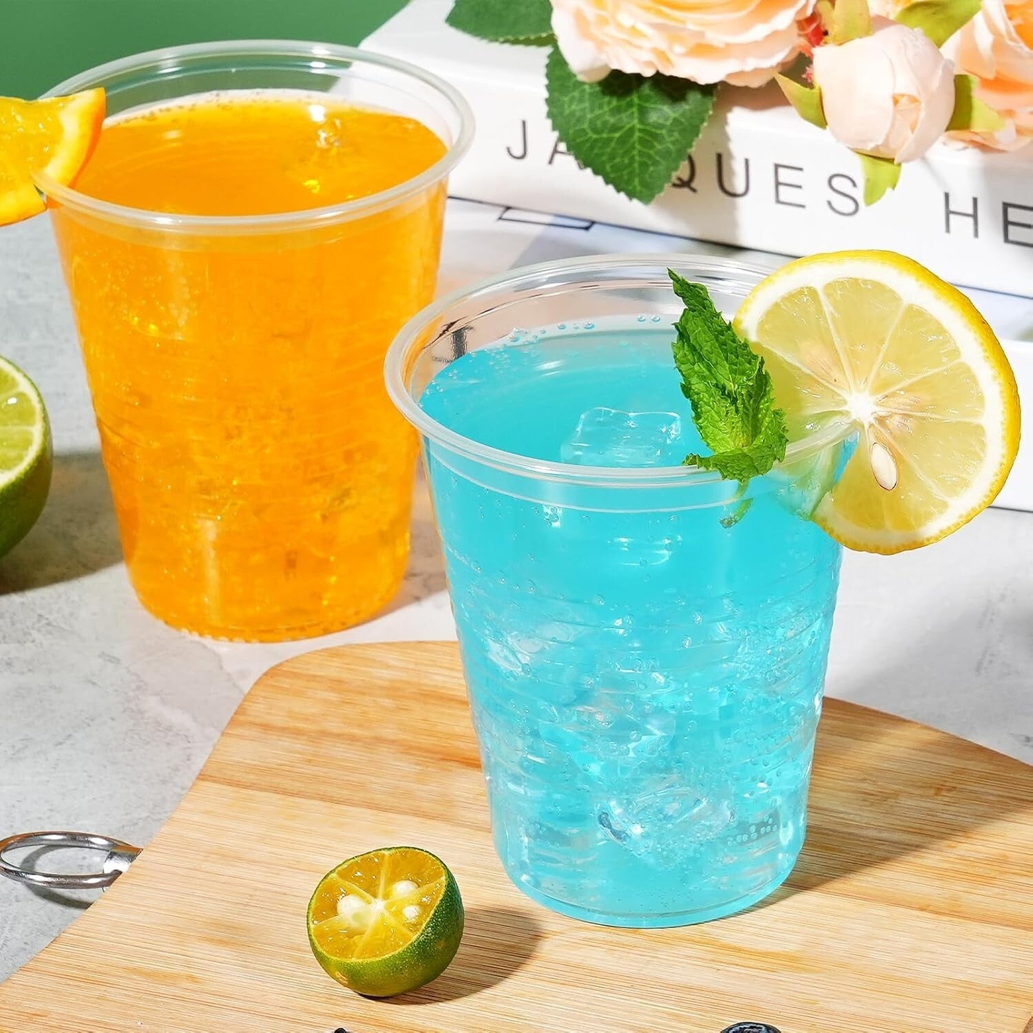 1000 Count Clear Plastic Cups, 12 oz - Perfect for Smoothies, Iced Drinks & More