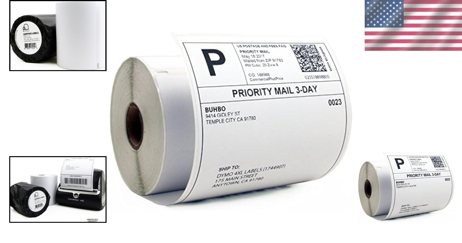 8-Pack DYMO LabelWriter 4XL-Compatible Shipping Labels - 220 Thermal Labels Each