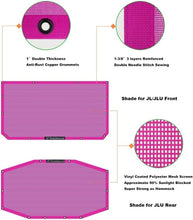 Load image into Gallery viewer, Pink Mesh Sun Shade Top for Jeep Wrangler JL 2018-2023 – UV Blocker &amp; Noise R...