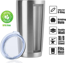 Load image into Gallery viewer, Stylish Bulk Stainless Steel Travel Mugs - 20oz Insulated Tumbler Pack of 12