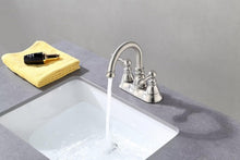 Load image into Gallery viewer, Lead-Free Brushed Nickel Deck-Mounted Bathroom Faucet with Easy Installation