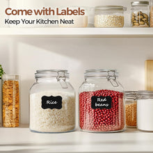 Load image into Gallery viewer, Versatile 86 oz Glass Storage Jars with Airtight Lid - Ideal for Kitchen Use