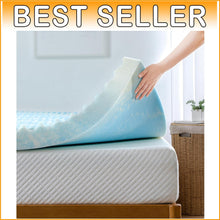 Load image into Gallery viewer, Airflow-Designed Cooling Mattress Topper - 4-Inch Twin Size for Sweet Dreams