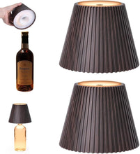 Load image into Gallery viewer, 2 Pack Wireless Bottle Lamps - Cordless Rechargeable Table Decor with 3 Brigh...