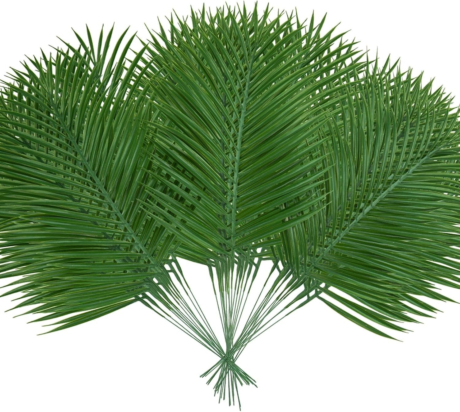 Decorative 40 Pcs Palm Leaves - Durable Fake Fronds for Lush Arrangements