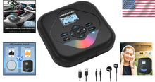 Load image into Gallery viewer, Compact Bluetooth CD Player with LCD Display &amp; Stereo Speakers for Music Sharing