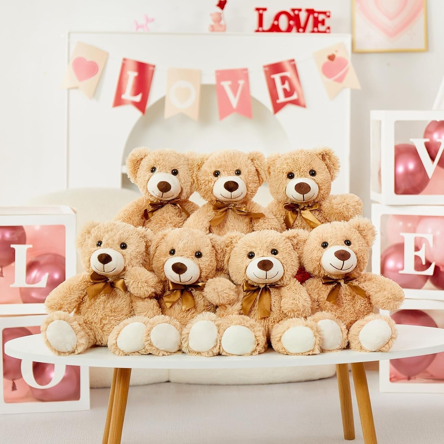 Adorable 13Pcs Bulk Soft Teddy Bears - Perfect for Celebrations & Events