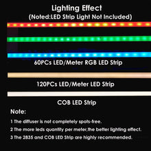 Load image into Gallery viewer, 20-Pack Customizable 3.3Ft Black LED Aluminum Channels for Easy Installation
