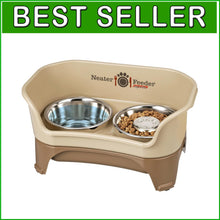 Load image into Gallery viewer, Dishwasher Safe Elevated Dog Feeder with Slow Feed Bowl and Spill Proof Design