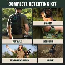 Load image into Gallery viewer, Professional Waterproof Metal Detector for Adults - 5 Modes, LCD Display, 12"...