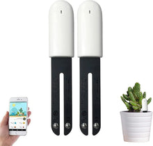 Load image into Gallery viewer, Smart Plant Monitor with Soil Moisture, Light, Temp &amp; Fertility Sensors - 2 Pack