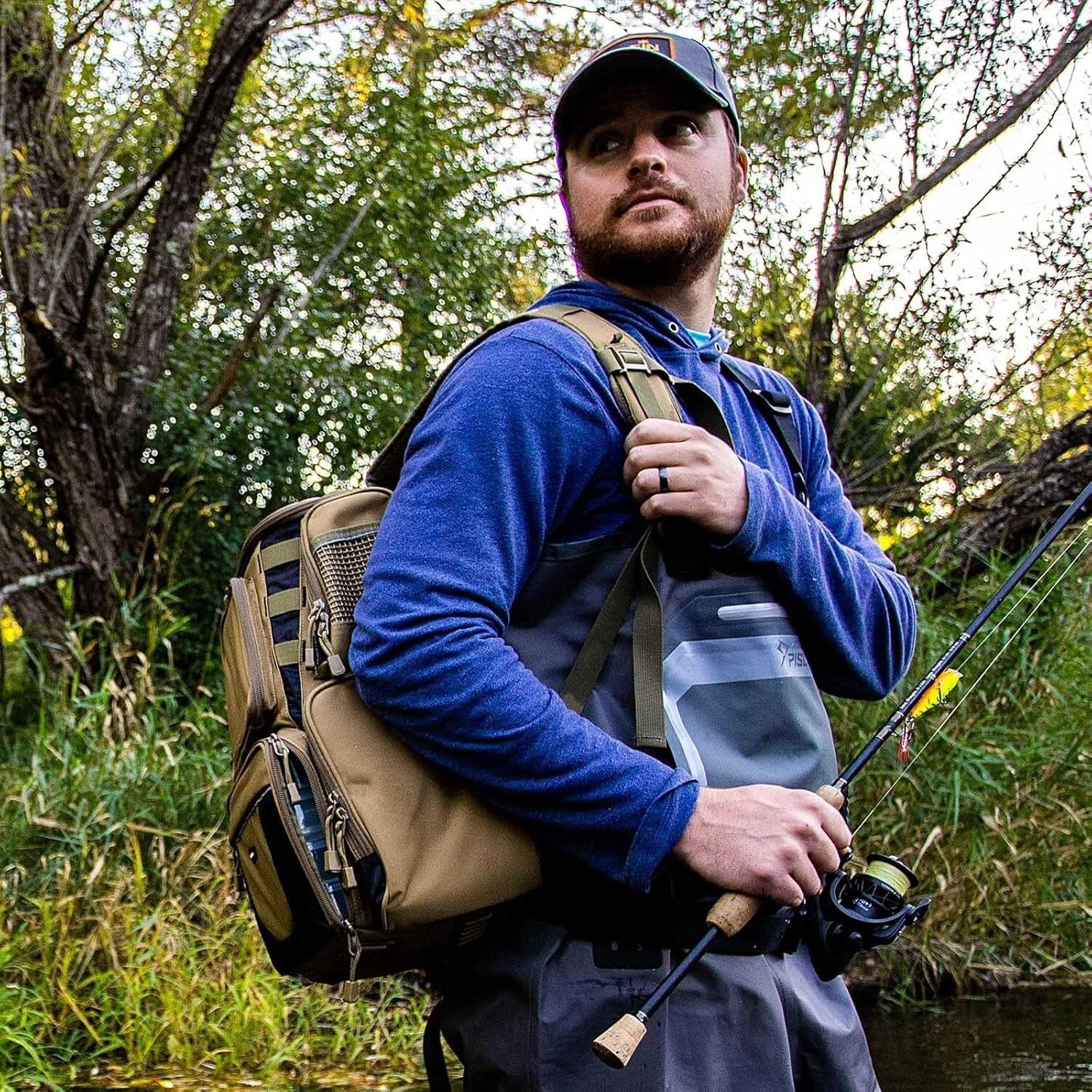 Fashionable Fishing Tackle Bag with SBS Zippers & Ergonomic Design for Comfort