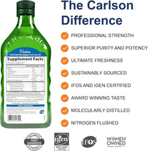 Load image into Gallery viewer, Sustainably Sourced Cod Liver Oil, 500 ml - 1100 mg Omega-3s for Immune Support