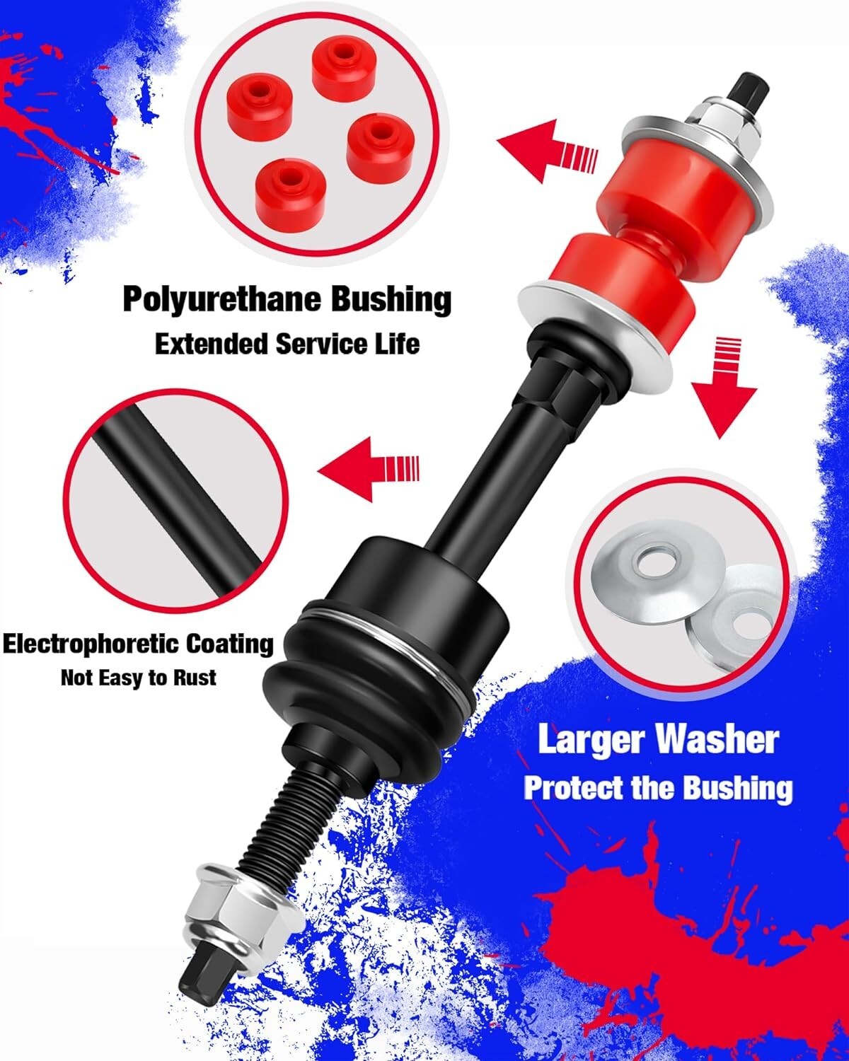 Durable KSP Front Stabilizer Bar Link for 2006-2022 Ram 1500 & Classic Models