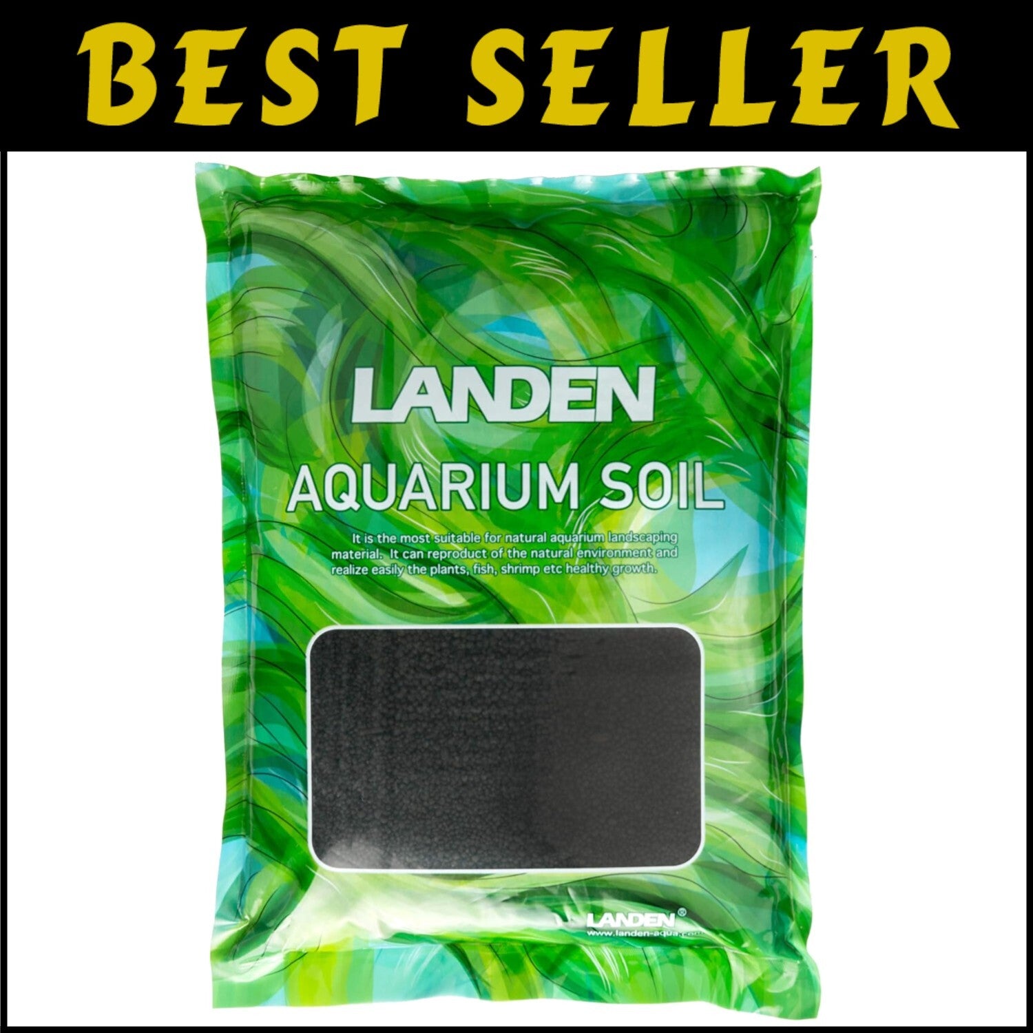 Premium 10lbs Black Aqua Soil - Natural Clay Gravel for Aquatic Plants & Shrimp