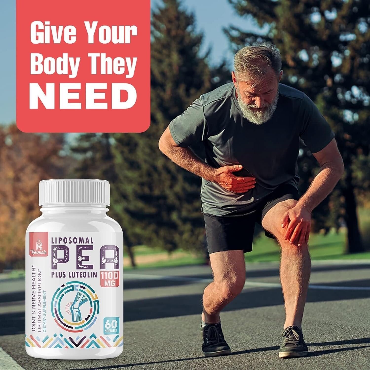 Advanced Liposomal Palmitoylethanolamide + Luteolin - 180 GMO-Free Softgels