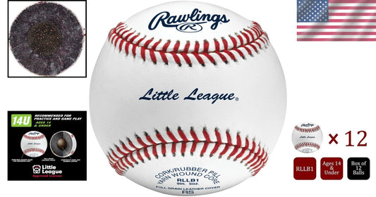 Youth-Approved Little League Baseballs | 12-Count | Perfect for Competitive Play
