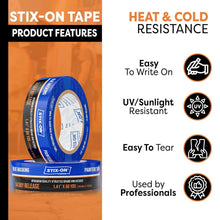 Load image into Gallery viewer, 1.5 Inch Blue Painters Tape - 24 Rolls, Residue-Free for Perfect Paint Lines