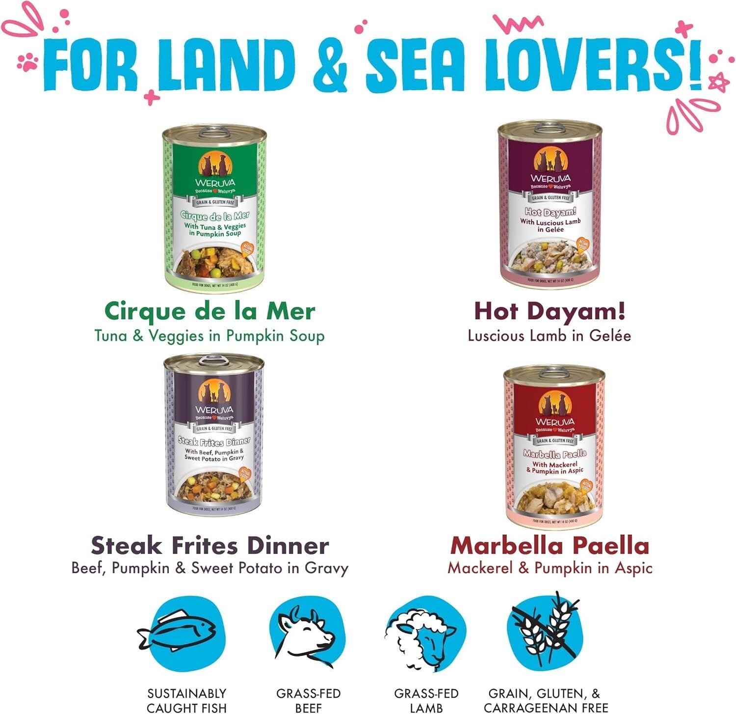 Sustainably Sourced Chicken Free Dog Food Variety Pack - 14oz Cans, 12 Count