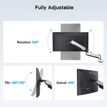 Load image into Gallery viewer, Versatile Articulating Triple Monitor Stand for Flat/Curved Screens - Easy Setup
