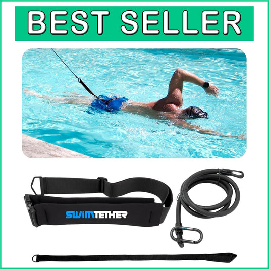 Adjustable Swimming Resistance Belt Pack for Lap Training - Durable & Portable