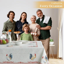 Load image into Gallery viewer, Geometric Pattern Tablecloth - 60 x 108 Inches Cotton Rectangle for Dining Room
