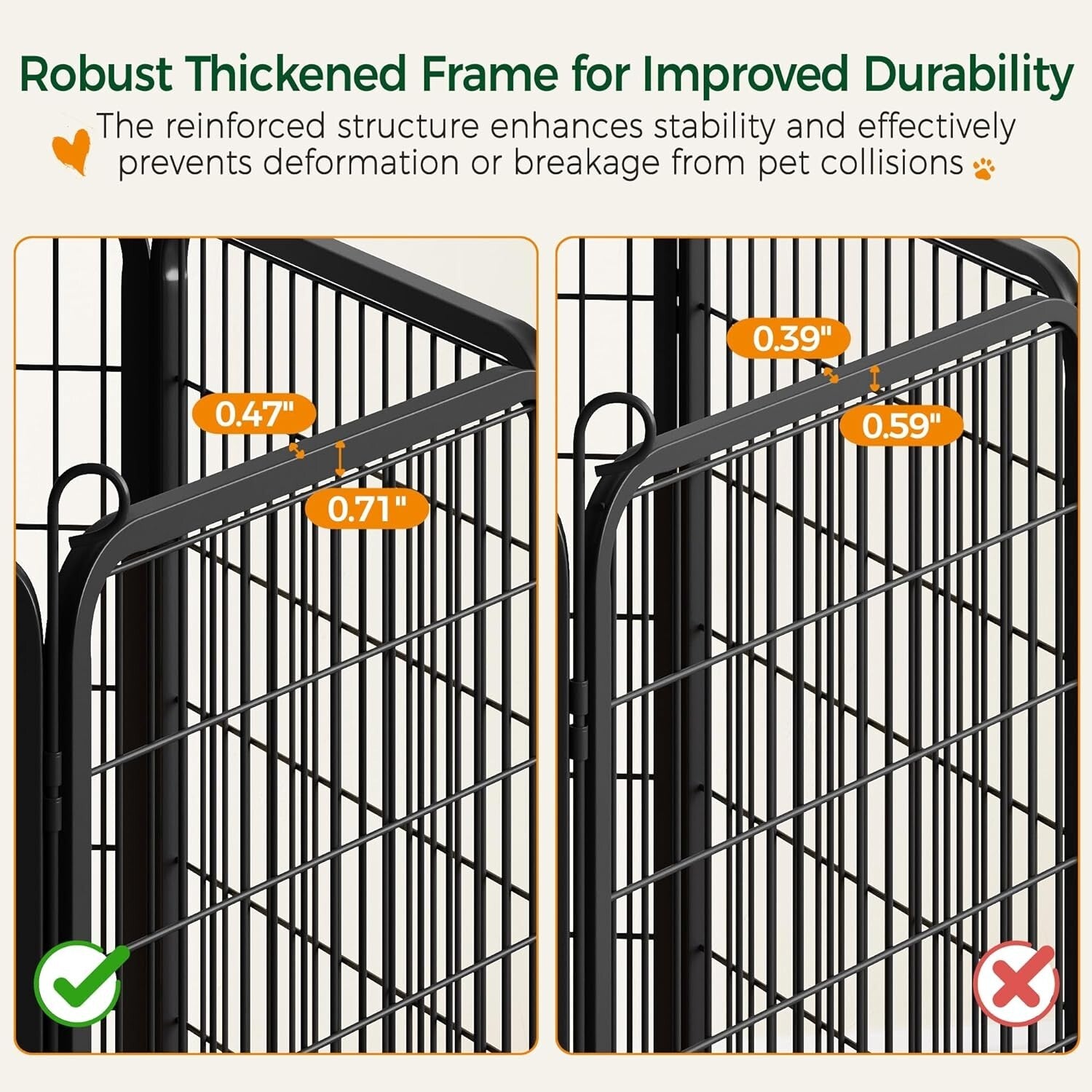 Expandable 47-Inch Dog Playpen with Flexible Shape Options for Indoor/Outdoor