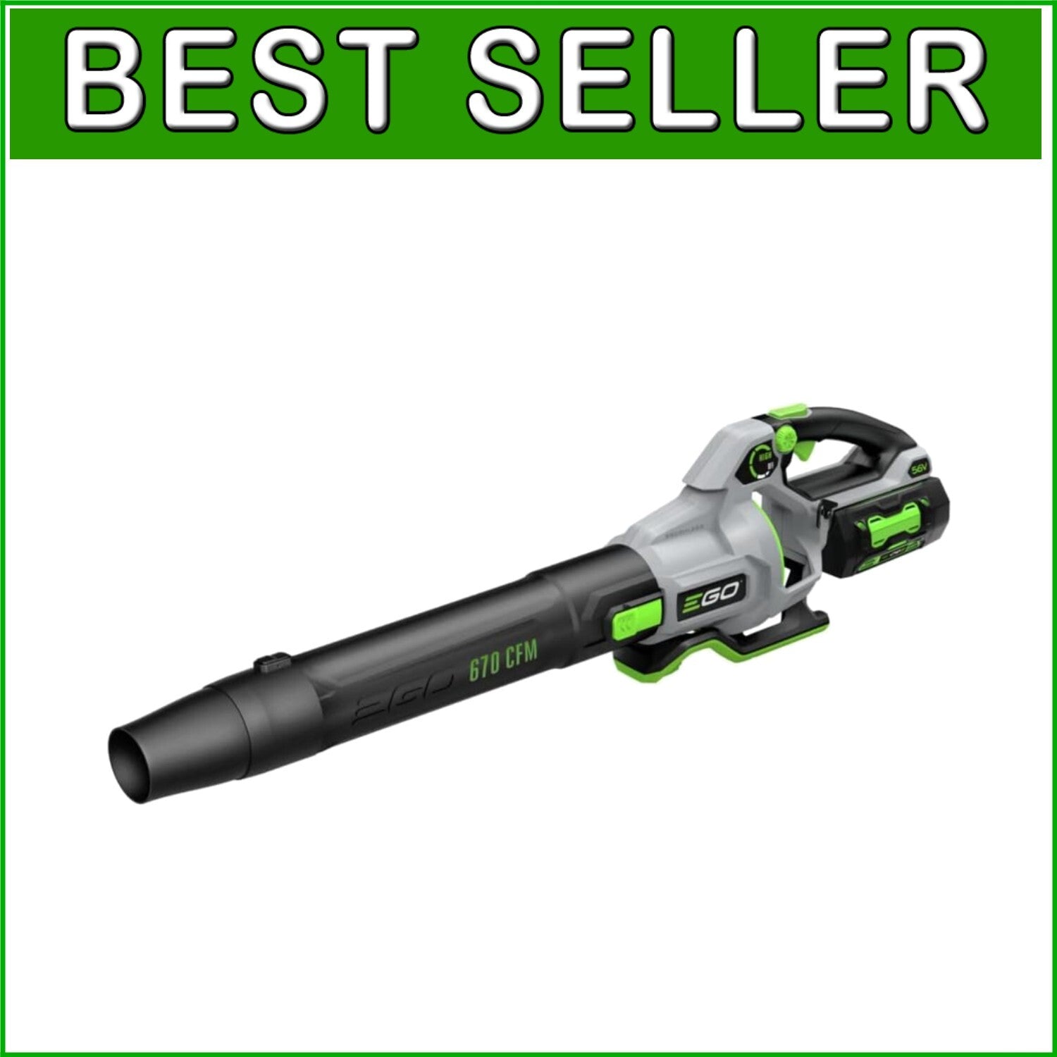 Ergonomic 670 CFM Electric Leaf Blower - Quiet, Powerful & Battery Operated